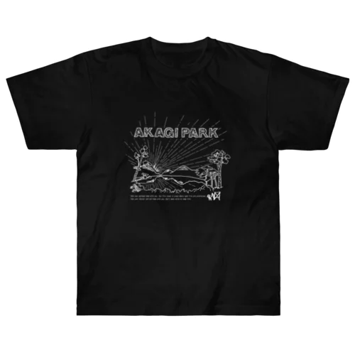 AKAGI★park02(白文字) Heavyweight T-Shirt