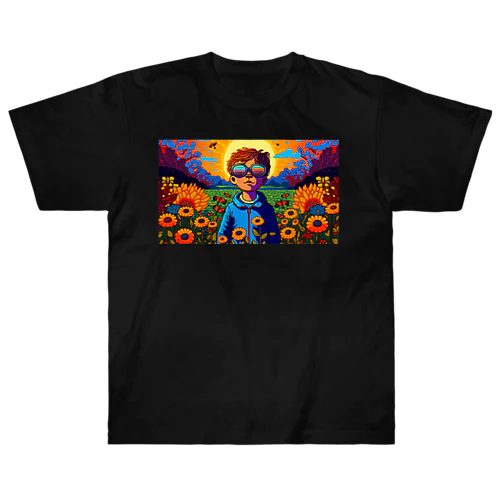 Colorful World (by AI design) Heavyweight T-Shirt