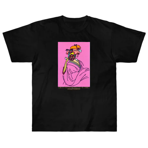 そら食堂 ポッピンを吹く女 Heavyweight T-Shirt