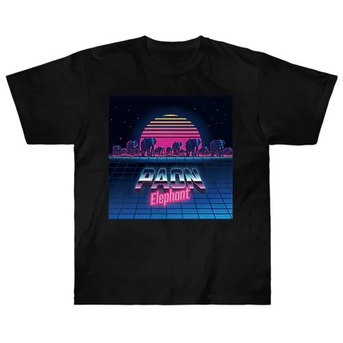 Synthwave_PAON Heavyweight T-Shirt