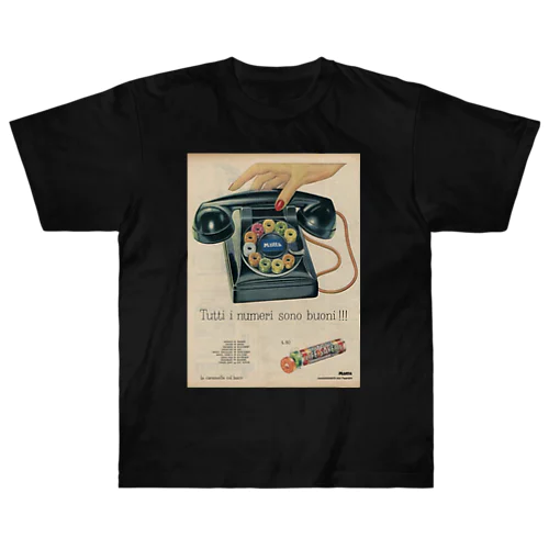 イタリア　電話ドロップ飴 Heavyweight T-Shirt