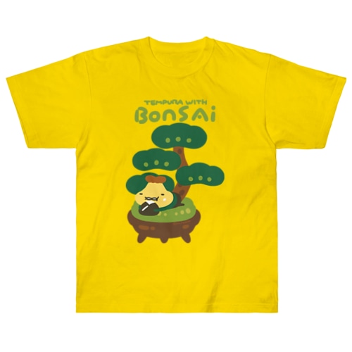 盆栽とサムライ Heavyweight T-Shirt
