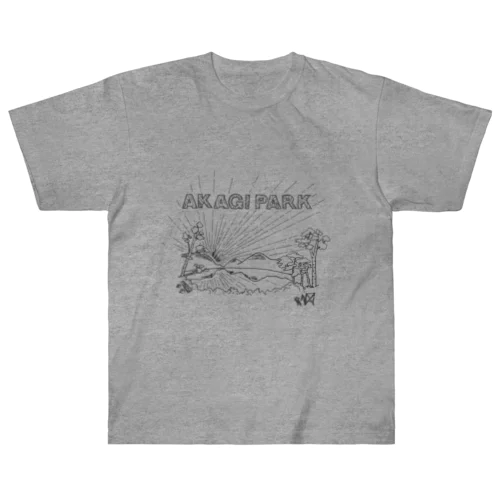 AKAGI★park01(黒文字) Heavyweight T-Shirt