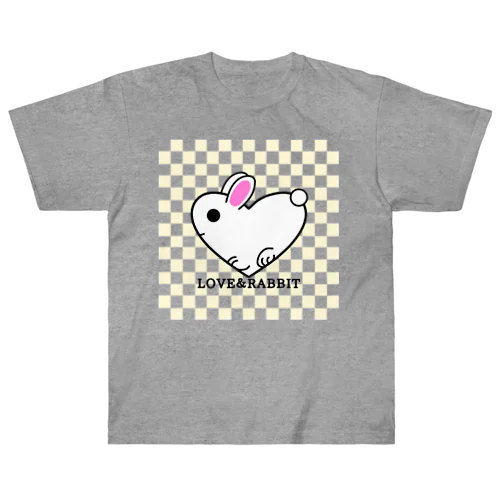 LOVE＆RABBIT(市松)Y ヘビーウェイトTシャツ