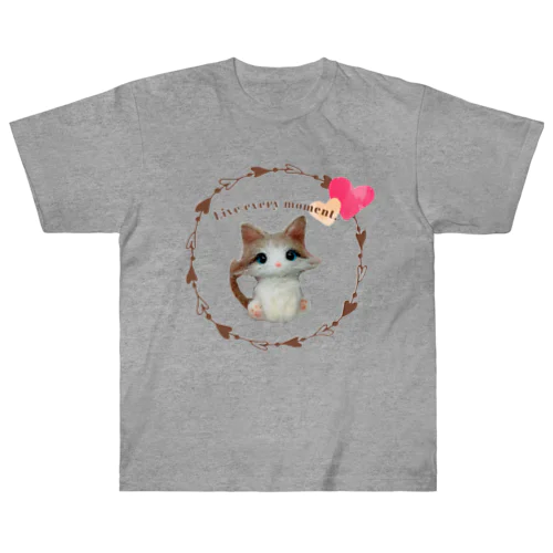 おすましパピ猫/ラグドール Heavyweight T-Shirt