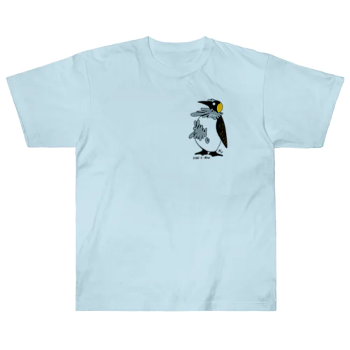換羽期のペンギン ヘビーウェイトTシャツ