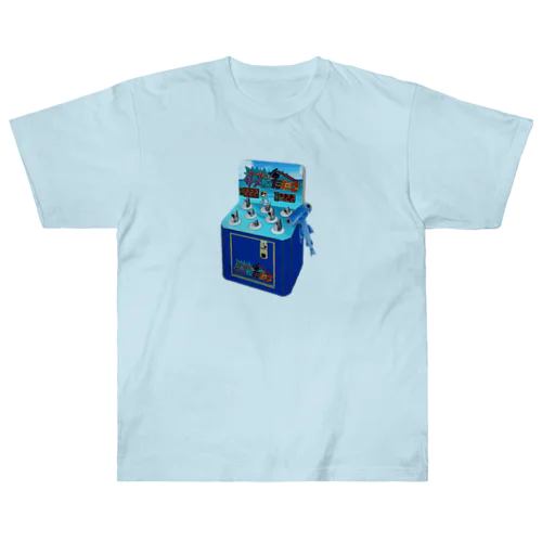 レトロゲームサメ叩き Heavyweight T-Shirt