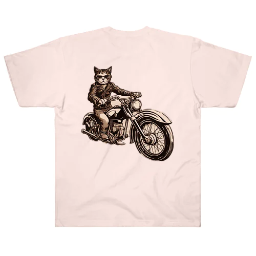 アウトドア猫 Heavyweight T-Shirt