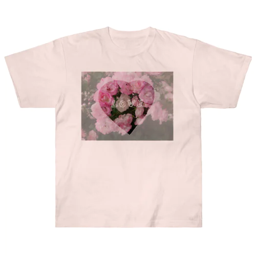 薔薇の花はお好き？？ ヘビーウェイトTシャツ