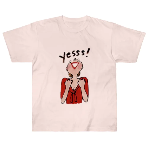 YES! ポジティブWoman ヘビーウェイトTシャツ