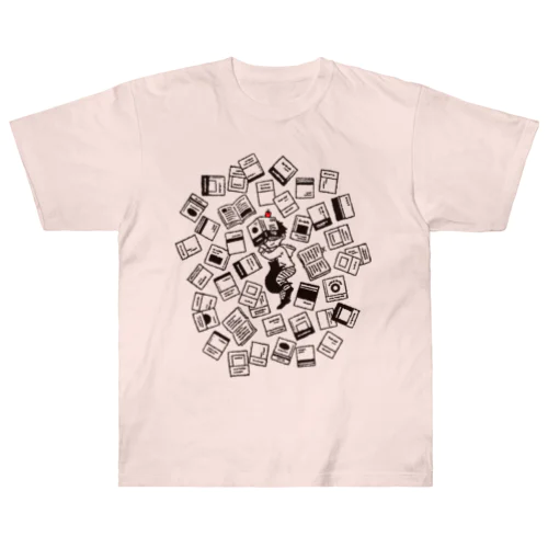 眠り読書 Heavyweight T-Shirt