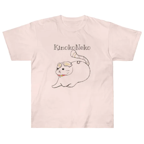 【保護猫支援】イラスト前ちゃん ヘビーウェイトTシャツ