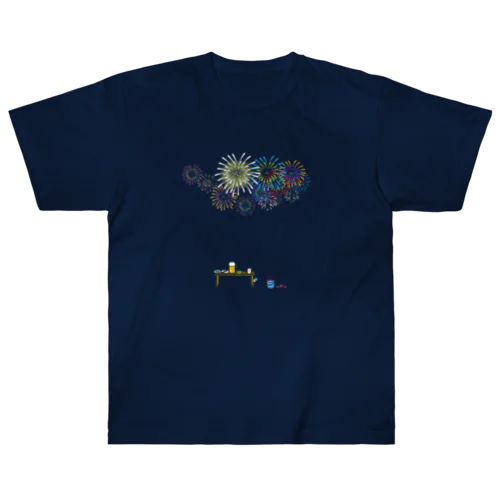 打ち上げ花火-1 ヘビーウェイトTシャツ
