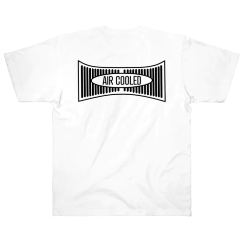 AIR COOLED 黒 バックプリント ヘビーウェイトTシャツ