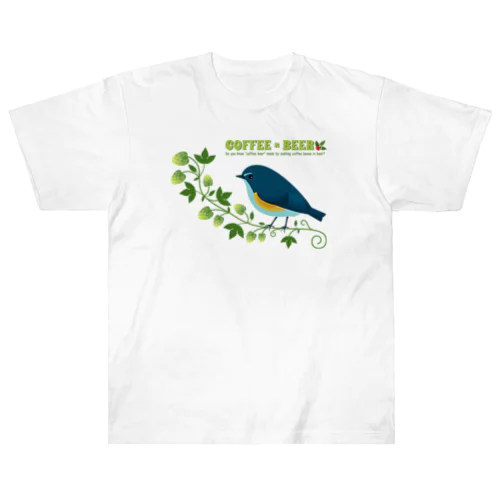 Teal Blue Bird - hop Ver. - ヘビーウェイトTシャツ