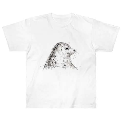 Spotted seal Heavyweight T-Shirt