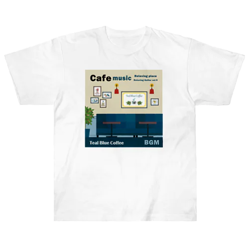 Cafe music - Relaxing place - Heavyweight T-Shirt