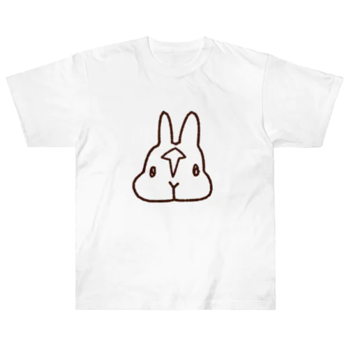 うさぎのチーノさん（線画） Heavyweight T-Shirt