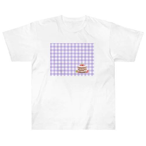 いちごケーキ〈チェック〉 Heavyweight T-Shirt