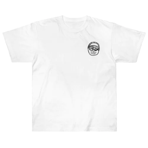 5つのパンと2匹の魚バスケット Heavyweight T-Shirt