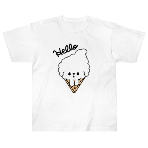 ビションフリーゼ　フワモコちゃん Heavyweight T-Shirt