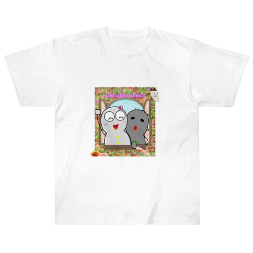 かわいいオバケ（しぃ&ヴィー） Heavyweight T-Shirt