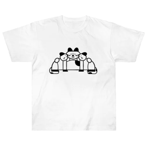 ねこのおやこ チュー Heavyweight T-Shirt