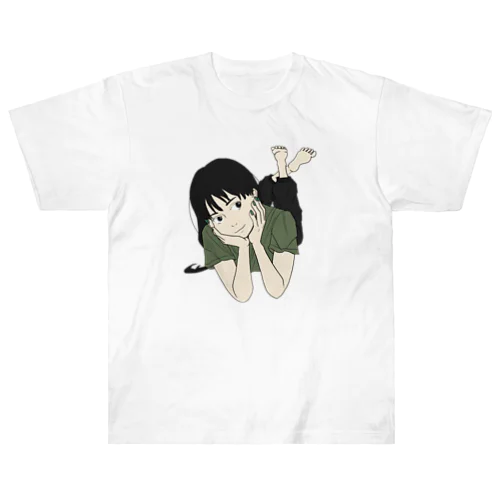 ほおづえgirl ヘビーウェイトTシャツ