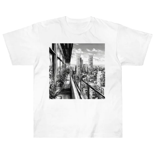 摩天楼の夢織り Heavyweight T-Shirt