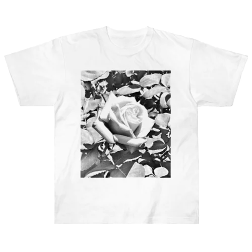 Rose(Monochrome) Heavyweight T-Shirt