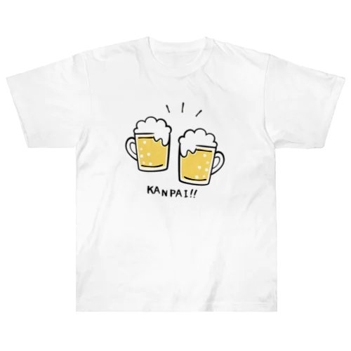 ビールでKANPAI!! Heavyweight T-Shirt