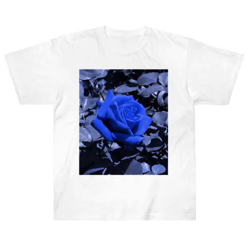 Rose(Blue) Heavyweight T-Shirt