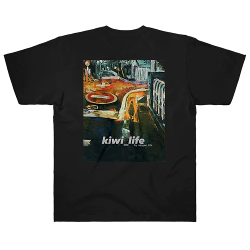 kiwi_life（夜道）/背面Tシャツ Heavyweight T-Shirt