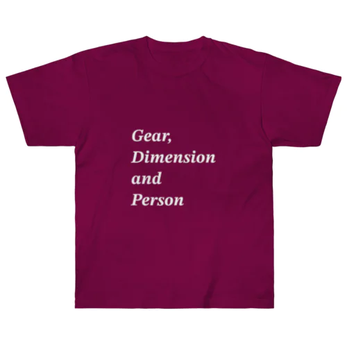 Gear, Dimension and Person Heavyweight T-Shirt