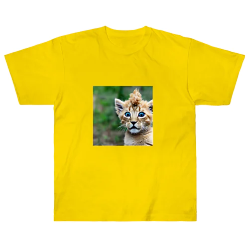 リーゼント猫ライオンくん Heavyweight T-Shirt