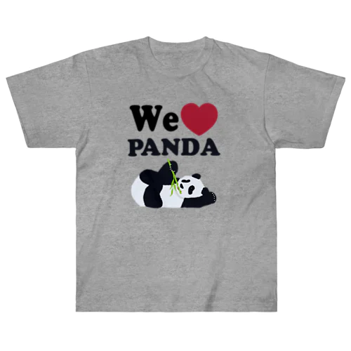 we love パンダ ヘビーウェイトTシャツ