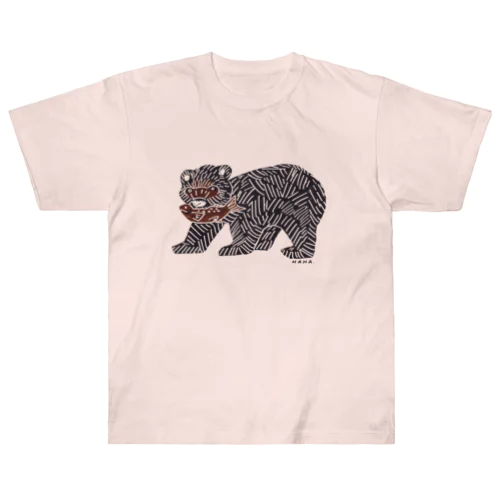 木彫りの熊 Heavyweight T-Shirt