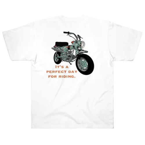 バイクTシャツ　レトロなダックス ヘビーウェイトTシャツ