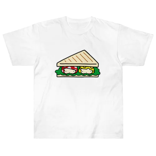 ハムキノコチーズサンド ヘビーウェイトTシャツ