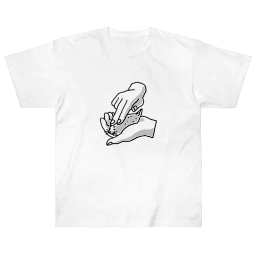 アザラシの握り方 Heavyweight T-Shirt