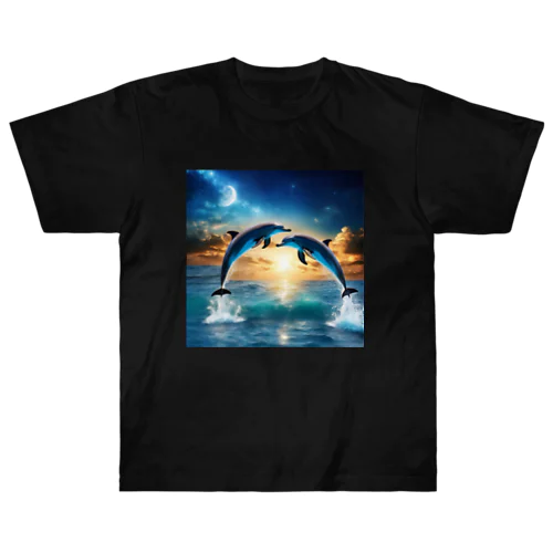 occasus solis　Delphinus ヘビーウェイトTシャツ