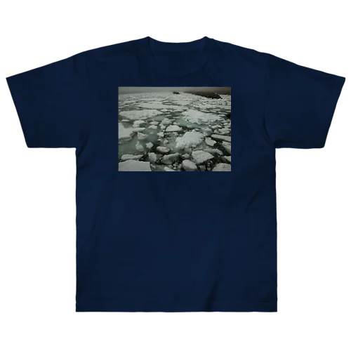 201704041231001 流氷は霧の中 Heavyweight T-Shirt