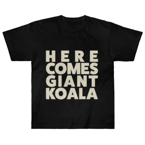 HERE COMES GIANT KOALA/GY Heavyweight T-Shirt