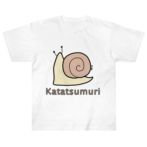 Katatsumuri (カタツムリ) 色デザイン ヘビーウェイトTシャツ