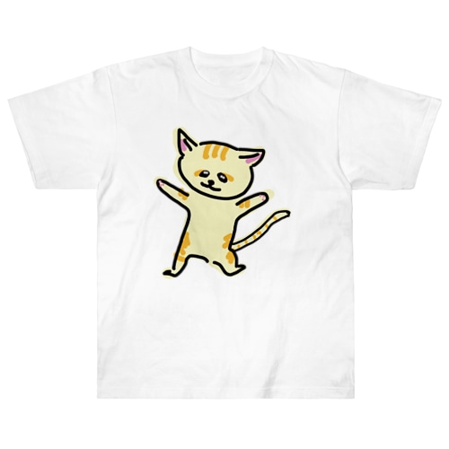 踊るスナネコ Heavyweight T-Shirt