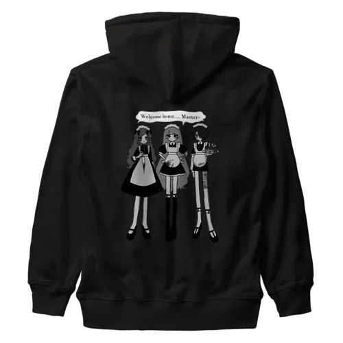 🖤🔪悪魔maid🫖🖤 Heavyweight Zip Hoodie