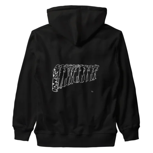 ずらり　濃色 Heavyweight Zip Hoodie