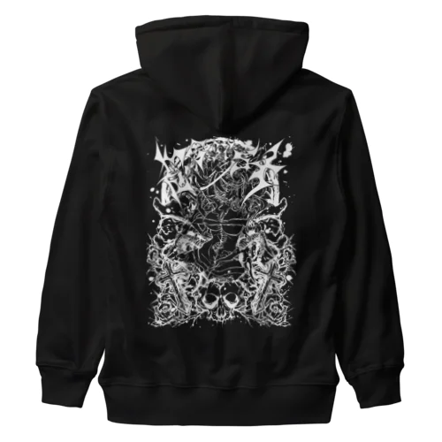 エゴイスト乙女　白抜き Heavyweight Zip Hoodie