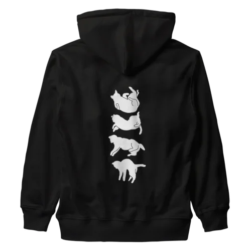 無重力猫（背面印刷・文字なし） Heavyweight Zip Hoodie