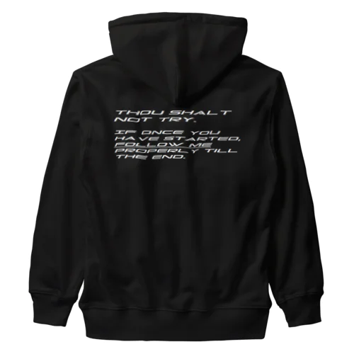 FOLLOW ME Heavyweight Zip Hoodie